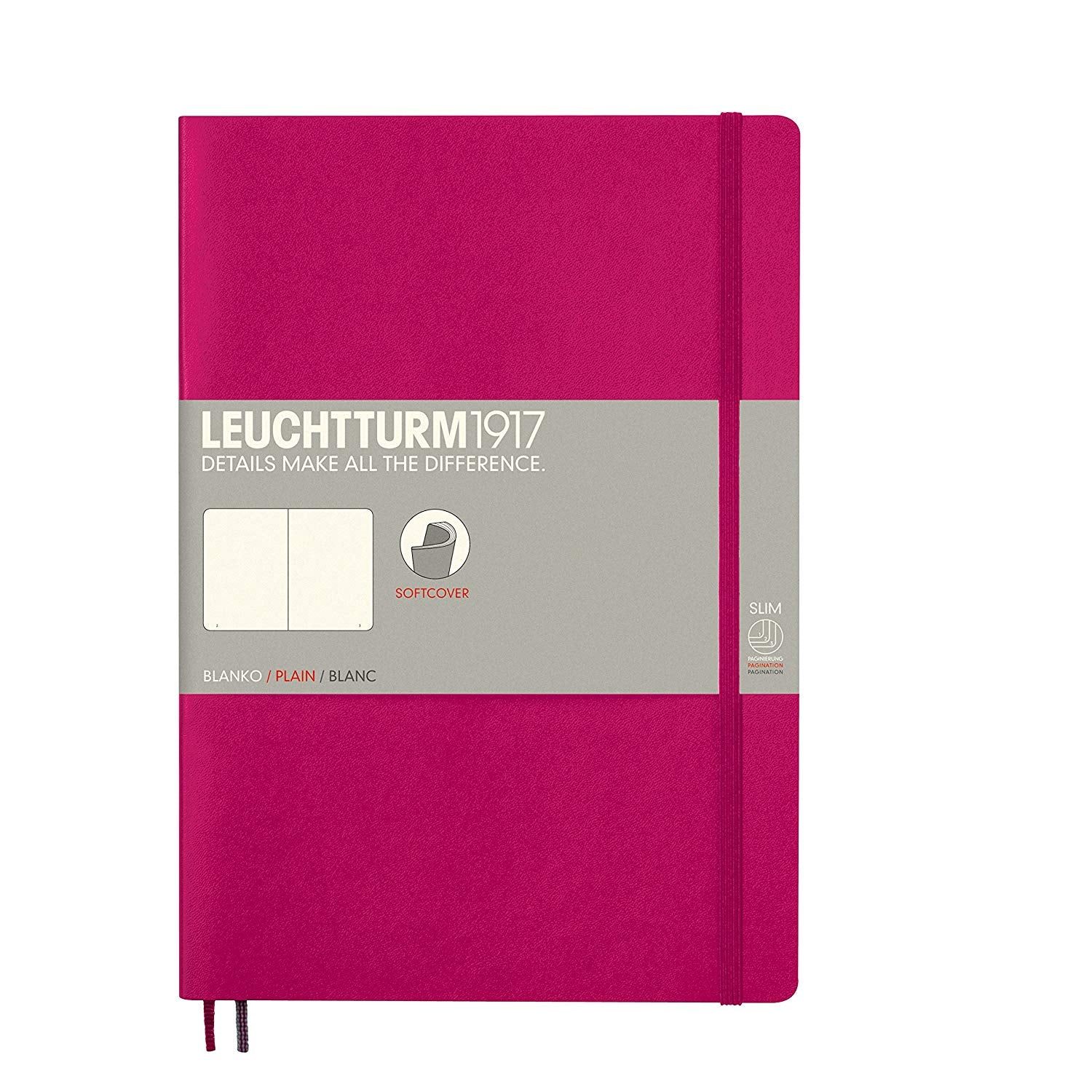 CAIET B5 VELIN COPERTA FLEXIBILA MAGENTA LEUCHTTURM CAIET B5 VELIN COPERTA FLEXIBILA MAGENTA LEUCHTTURM